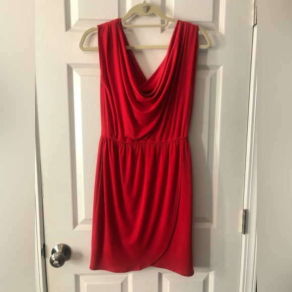 Laundry by Shelli Segal Red Cowneck Dress size 2 - Picture 3 of 4